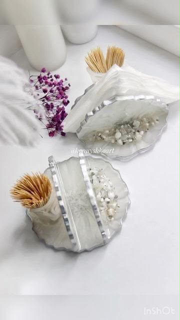 Resin Tissue Box Holder
